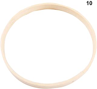 10 anillos de bambu anti corrosion para decoracion del hogar- accesorios para atrapasuenos de boda- respetuosos con el medio ambiente- arte interior redondo 20 cm As Picture Show