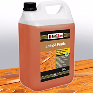 Aceite de lino 5 litros- proteccion natural para la madera- cuidado y tratamiento de muebles- sin resina