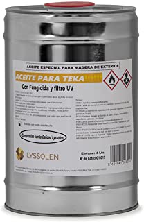 ACEITE DE TEKA Con Fungicida Y Filtro UV en 5 LTS.
