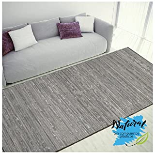 alfombra de madera gris