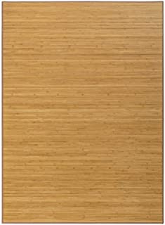 Alfombra de salon o Comedor Oriental marron de bambu de 180 x 250 cm Sol Naciente - LOLAhome