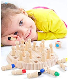 Alician Capacidad Fiesta de los ninos del Juego de Madera Partido Memory Stick Juego de ajedrez Diversion Bloque Juego de Mesa Educativo Color cognitiva Juguete para los ninos