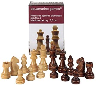 Aquamarine Games - Stauton 4- Piezas de ajedrez (Compudid CP002)