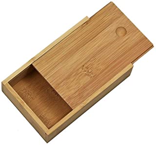 Archiba Storage box Poker de bambu Especias Caja de Almacenamiento de cajon de Madera de Acabado ajedrez Organizador de Escritorio Creativo Delicado Simple Ligero- Amarillo Estilo