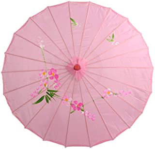 BESTOYARD Sombrilla de sombrilla Japonesa China Tradicional para Bodas- Damas de Honor- Cosplay- sombrilla de Verano (Rosa)