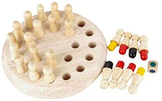 Capacidad de Madera Memory Stick Juego de ajedrez Diversion Bloque Juego de Mesa Educativo Color cognitiva Familia Partido de los Cabritos Juego de los Juguetes para los ninos