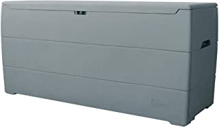 Duramax Baul de PVC- Gran Almacenamiento Ideal para Interior o Exterior- Gris- Talla Unica