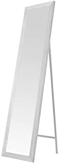 Espejo de pie nordico Blanco de Madera DM para Dormitorio de 37 x 157 cm Fantasy - LOLAhome
