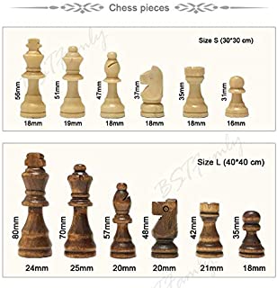 G.Y.X Magnetica de ajedrez de Madera Set de ajedrez de Viaje Juego Plegable Molde de Madera Tamano del Tablero de ajedrez de Madera Tablero de ajedrez 30x30 40x40 CM (Color : Size S (30x30) cm)