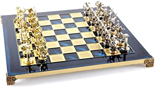 Hercules - Juego de ajedrez (laton y niquel)- color azul
