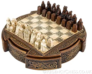 Isle Of Lewis Compact Celtic Chess Set 9 Inches by The Regency Chess Company Ltd- England