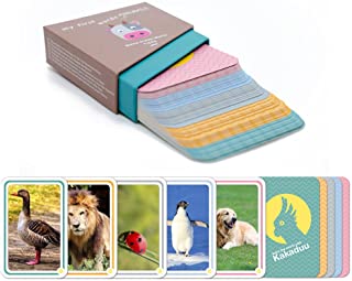 Kakaduu - Mis Primeras Palabras ANIMALES: 50 tarjetas con fotos de animales. El juego educativo Montessori para bebes y ninos pequenos.