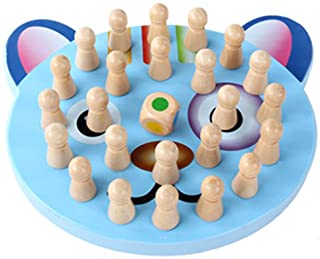 Memory Match Stick Juego de ajedrez Neutral Madera Diversion Bloque Juego de Mesa Juguetes educativos para ninos 1 Pieza Candybarbar Gatito #