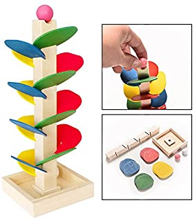 OFKPO Bloques de arbol de madera coloridos para ninos- juguete educativo temprano