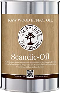 Oli-Natura Scandic-Oil - Aceite de madera invisible para parque- muebles- escaleras- 1 litro- color: efecto natural