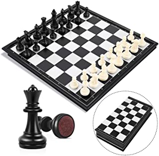 Peradix Tablero Ajedrez Magnetico-Juego de ajedrez de Rompecabezas 25 X 25CM Plegable y facil de Llevar-Juego ajedrez para ninos y Adultos- Juegos al Aire Libre o Regalos
