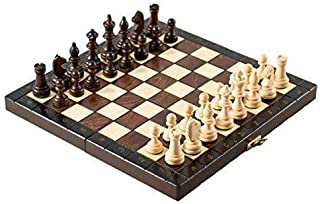 Prime Chess Torneo 65 Hechos a Mano Juego de Ajedrez de Madera Plegable Tablero 12- 30cm X 30cm