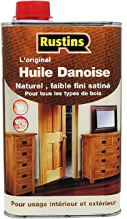Rustin'.s Aceite danes para todo tipo de madera interior y exterior - Claro - 500ml - DANO500FR