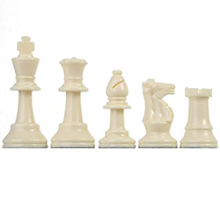 SolUptanisu Juego de Ajedrez- Chess Set Juego de Ajedrez de Plastico para Torneos Internacionales Blanco y Negro 32 Piezas en Juego de Ajedrez Magnetico de Viaje Total y Juego de Damas