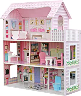 Star- Casa de Munecas con Familia y Mobiliario- Multicolor- Talla Unica (Duplex)