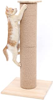 SWEET DEVIL Arbol Rascador para Gatos con Poste Rascadore Estabilidad con Columna de Sisal Natural-Grande-65 cm de Altura