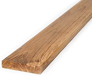 Tablones de terraza de madera de teca- de BioMaderas®. anchura 95 mm- grosor 19 mm- Marron