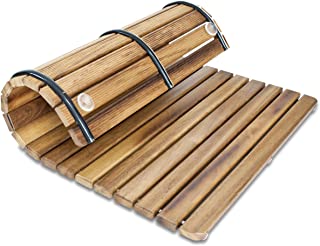 Tarima - Alfombrilla FLEXIBLE para ducha y bano- en madera de teca (50 x 70 cm)