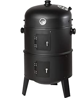 TecTake Barbacoa Barbecue Grill con Carbon Vegetal Parrilla Fumador - Varios Modelos - (3en1 BBQ Fumador-Parrilla - no. 400820)