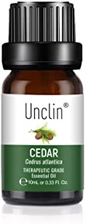 UNCLIN Aceites Esenciales para Difusores- Aceites Prefumados para Humidificadores- Aceites de Frangancia- Aromaterapia para Hogar- Oficina 10ml - Madera de cedro