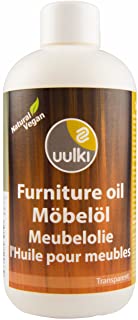 Uulki Aceite natural Aceite para muebles Cuidado de la madera - Proporciona proteccion desde el interior – 100- Vegetales - Veganos (250ml- incoloro)