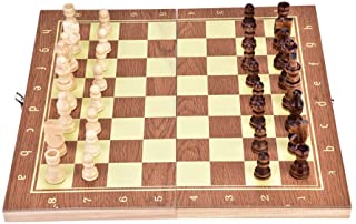 VGBEY Juego de ajedrez- Juego de Juguetes de ajedrez Hecho a Mano de Estrategia de Madera Internacional