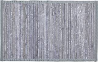 Wenko Alfombrilla de bañ 22802100 bambu- bambu- Gris- 50 x 80 cm