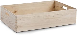 Zeller 13146 - Cajon multiusos de madera blanda conifera- 60 x 40 x 15 cm